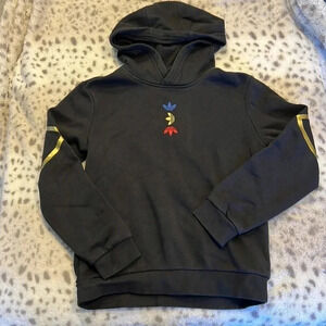 Girls Adidas Hoodie with Gold Logo